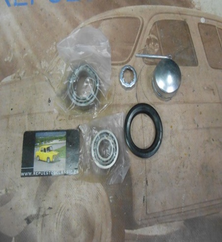 KR41 TVM410 KIT RUEDAS TRASERAS VOLKSWAGEN GOLF I, II, III (CABRIO), ESCARABAJO (61-73)  MEDIDAS 17,5x39.9x15,2 29x50x15