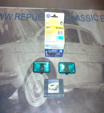 H538P6 JUEGO PILOTOS INTERMITENTES LATERALES VERDES SEAT, VOLKSWAGEN, HELLA 9EL144431821 (92902)