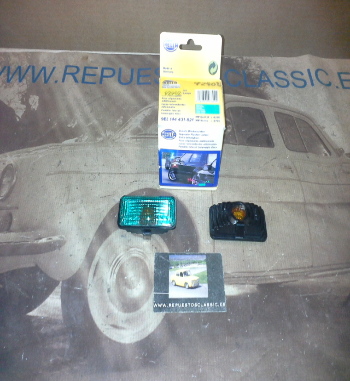 H538P6 JUEGO PILOTOS INTERMITENTES LATERALES VERDES SEAT, VOLKSWAGEN, HELLA 9EL144431821 (92902)