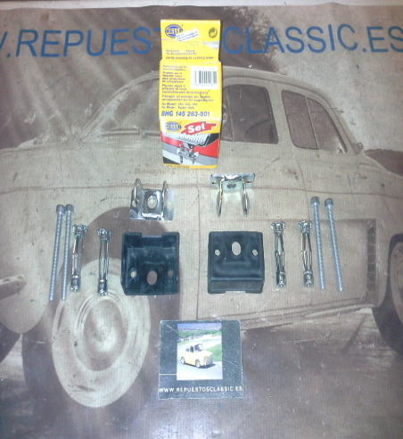H552P6 JUEGO SOPORTES FIJACION FAROS AUXILIARES MODELOS 450, 500, 550, RALLYE 1000, HELLA 8HG145283801 (83161)