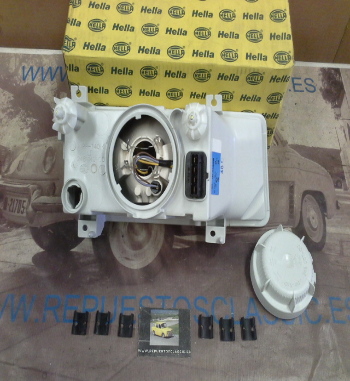 H553P6 CARCASA FARO H4 SIN CRISTAL SKODA FELICIA, HELLA 1AF246014091