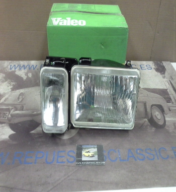 IRE505P12 CONJUNTO OPTICAS FARO IZQUIERDO RENAULT 12 S 74-> FOCO EUROPEO, VALEO 029336-029320