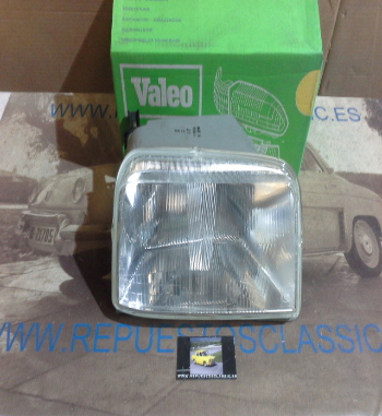 06P11 FARO DERECHO H4 RENAULT SUPERCINCO VALEO 061307 REGULACION POR CABLE