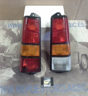 13P10 JUEGO PILOTOS TRASEROS FIAT PANDA CON LUZ MARCHA ATRAS SIN PORTALAMPARAS