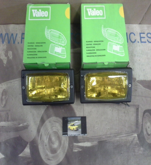 18P11 JUEGO FAROS ANTINIEBLA AMARILLOS RENAULT SUPERCINCO, 9, 11, 19, 21 CIBIE-VALEO 061267