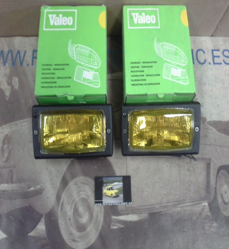 18P11 JUEGO FAROS ANTINIEBLA AMARILLOS RENAULT SUPERCINCO, 9, 11, 19, 21 CIBIE-VALEO 061267
