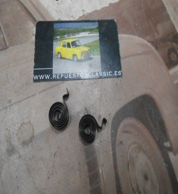 GR125 JUEGO MUELLE ESCOBILLA ARRANQUE SEAT 600, 850, 133, 127, GORDINI, RENAULT 4, 5, 6, 7, 8