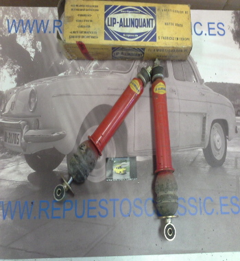 AM370P2 JUEGO AMORTIGUADORES DELANTEROS LIP ALLINQUANT 9823706 REFORZADOS RENAULT 8, 10, ALPINE A110, 1300, 1600