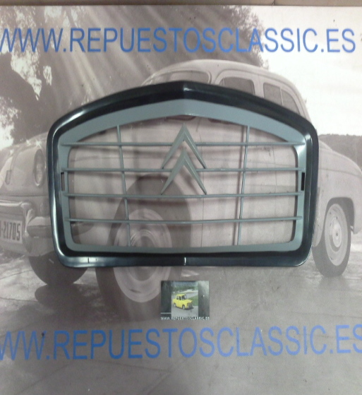 RJ213 P4 REJILLA CITROEN 2CV PLASTICO GRIS Y BORDE NEGRO ANTIGUO STOCK