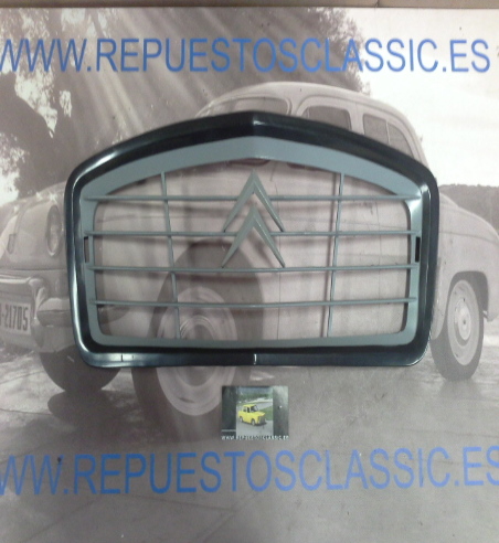 RJ213 P4 REJILLA CITROEN 2CV PLASTICO GRIS Y BORDE NEGRO ANTIGUO STOCK