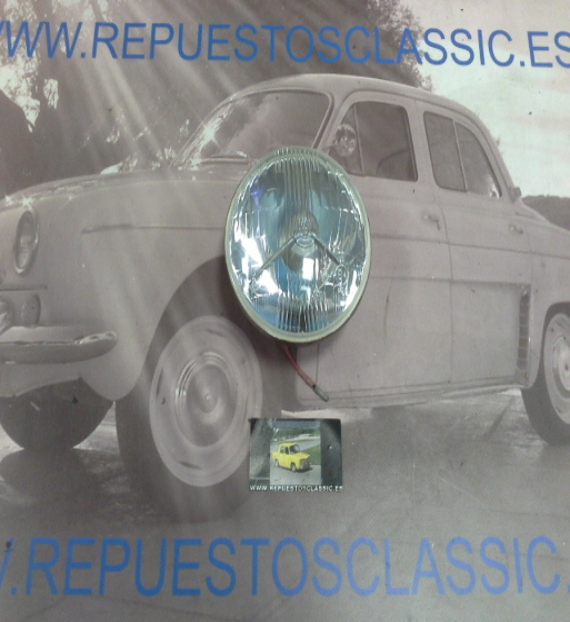 ISE126* OPTICA FARO FORES 135mm SEAT 600 D 1ª SERIE FOCO EUROPEO CON LUZ DE POSICION