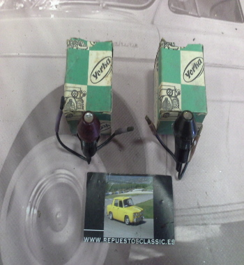IC247P4 JUEGO TESTIGOS LUZ ROJO Y VERDE CUADRO LUCES CITROEN 2CV