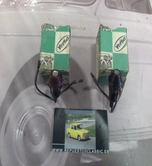 IC247P4 JUEGO TESTIGOS LUZ ROJO Y VERDE CUADRO LUCES CITROEN 2CV