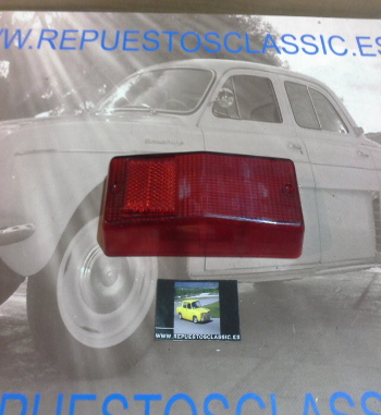 ISE808P8 TULIPA ROJA CON CATADIOPTRICO PILOTO TRASERO IZQUIERDO SEAT 124D
