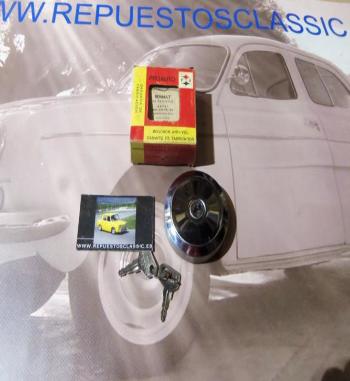 T120 TAPON DEPOSITO COMBUSTIBLE CROMADO TIPO BISAGRA RENAULT 4,8,10,12 AUTHI,MINI,MG