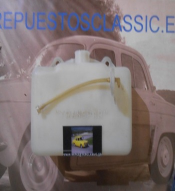 EX36 DEPOSITO LIMPIA PARABRISAS CITROEN 2CV, LAND ROVER, DKW, EBRO, AVIA SOPORTE 14 cm