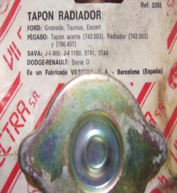 T142 TAPON RADIADOR PEGASO, SAVA, DODGE-RENAULT, FORD