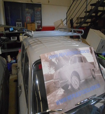 EA95 BACA PORTAEQUIPAJES PARA COCHES ANTIGUOS SIMCA 1000, RENAULT 8, 10, SEAT 850, GORDINI, ETC... 95 ANCHO 98 cm LARGO  AJUSTES