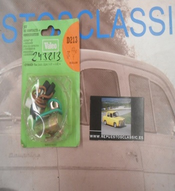 VALEO D213 KIT PLATINOS CONDENSADOR CITROEN VISA SUPER DISTRIBUIDOR DUCELLIER