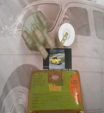 VALEO S122 TAPA Y ROTOR DISTRIBUIDOR DELCO SEV MARCHAL RENAULT 4, , 8, 10, 12, 18, FUEGO CITROEN H, HY, HZ
