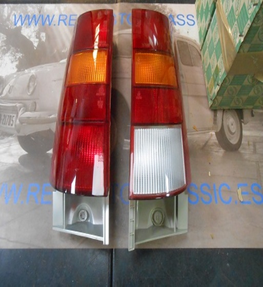 07P11* JUEGO PILOTOS CIBIE-YORKA TRASEROS RENAULT SUPERCINCO GT TURBO TODOS LOS MODELOS CON LUZ MARCHA ATRAS, SIN PORTALAMPARAS 
