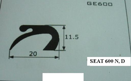 GOMA PUERTAS SEAT 600 N Y D, SEAT 800 POR METROS