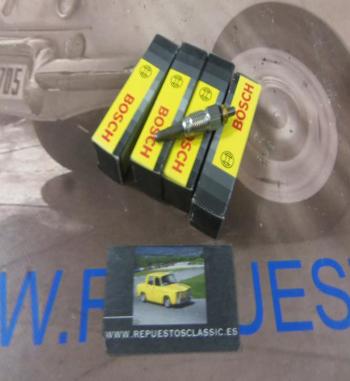 0 250 201 039 BOSCH JUEGO 4 BUJIAS PRECALENTAMIENTO SEAT RONDA, MALAGA MOTORES 1.7D  (ROSCA 12X125 11V )