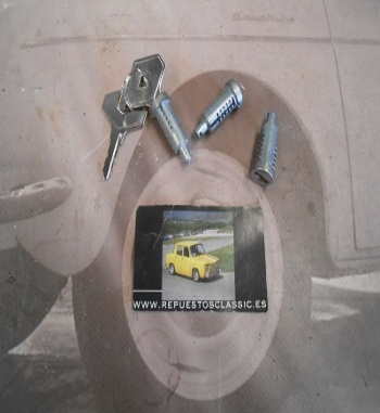TVZH912442 JUEGO BOMBINES DE PUERTA RENAULT 4, 6, 12 PARA RENAULT 5 Y 7 SÓLO PRIMERA SERIE HASTA 1977