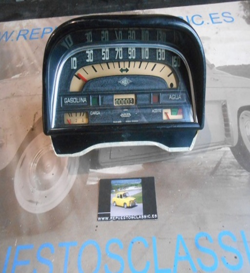 CK543 CUADRO CUENTAKILOMETROS RENAULT DAUPHINE, ONDINE, GORDINI, 12V, 15O Km/h