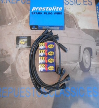 OFERTA!!! C32LS JUEGO CABLES PRESTOLITE Y BUJÍAS MAGNETI MARELLI SEAT 850, COUPÉ, SPIDER