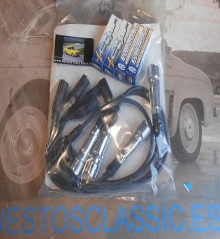 7LCR JUEGO CABLES BERU Y BUJIAS MAGNETI MARELLI VOLKSWAGEN GOLF GTI MKII, CORRADO 1.8 16V