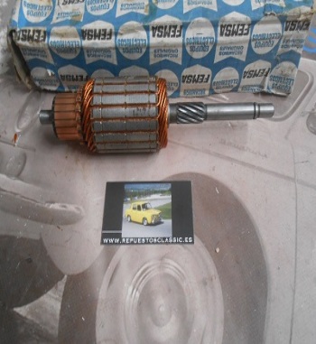 20582-5 INDUCIDO MOTOR ARRANQUE FEMSA MOA12-13 CITROEN VISA SUPER, PEUGEOT 104