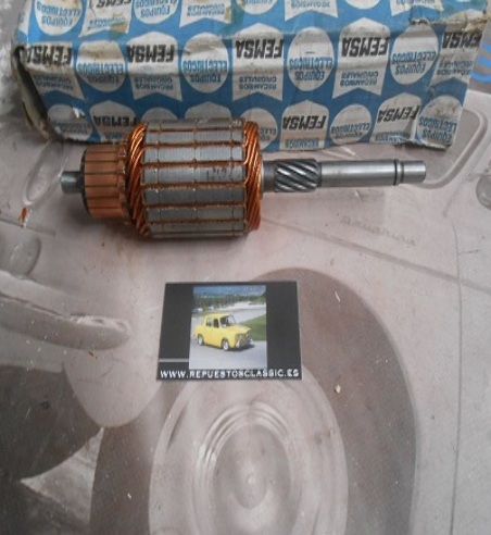 20582-5 INDUCIDO MOTOR ARRANQUE FEMSA MOA12-13 CITROEN VISA SUPER, PEUGEOT 104