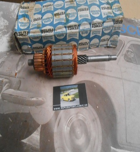 25910-6 INDUCIDO MOTOR ARRANQUE FEMSA MOC12-4 SIMCA 1200, HORIZON, TALBOT 150