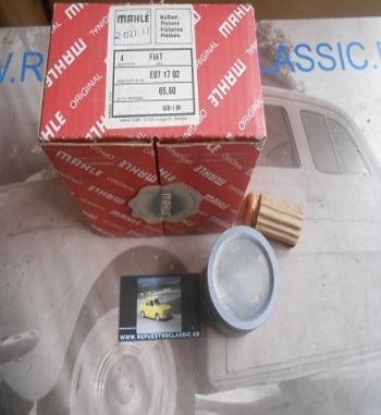 63 JUEGO PISTONES 65,00 SOBREMEDIDA 0,60 mm SEAT IBIZA, PANDA, MARBELLA, TRANS, TERRA MOTOR 903cc. CON BAÑERA CENTRADA CON SEGME