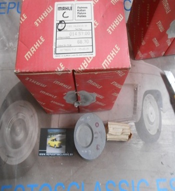 64 JUEGO PISTONES FORD 68,70 MAHLE 0145700 FORD FIESTA 1.1 MK3