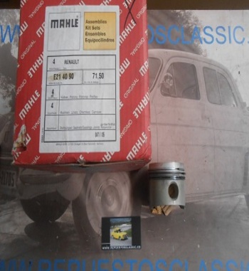 68 JUEGO PISTONES 71, 50 mm RENAULT SUPERCINCO, 9, 11, 19 MOTOR 1237 cc