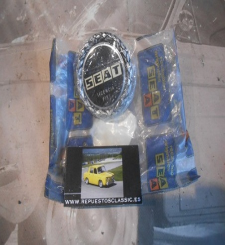 ANA385 ANAGRAMA CAPO DELANTERO SEAT 124 SPORT, 1200 SPORT, 128 ORIGINAL SEAT 72,5 mm