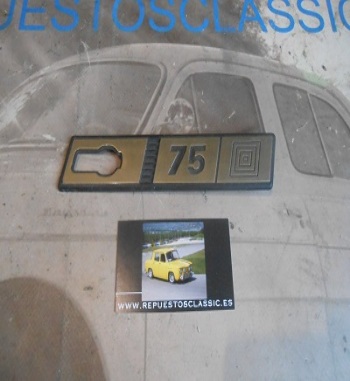 ANA388 ANAGRAMA SEAT RITMO ALETA IZQUIERDA 75 DORADO