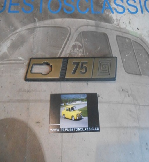 ANA388 ANAGRAMA SEAT RITMO ALETA IZQUIERDA 75 DORADO