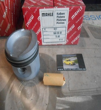 98 JUEGO PISTONES SEAT IBIZA, RONDA, MALAGA MOTORES 1.2 SYSTEM PORSCHE 75 mm +0.60