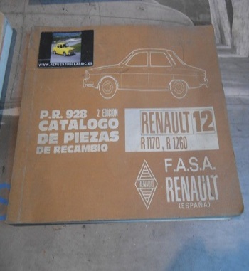 L110 CATALOGO PIEZAS DE RECAMBIO RENAULT 12 PR928