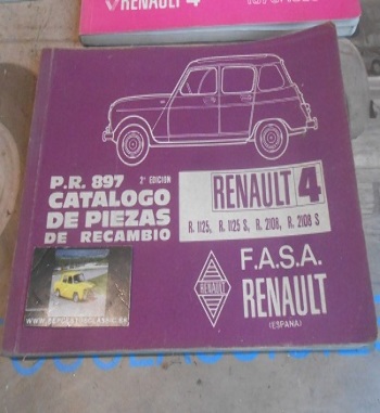 L114 CATALOGO PIEZAS DE RECAMBIO RENAULT 4 PR897