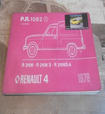 L115 CATALOGO PIEZAS DE RECAMBIO RENAULT 4 PR1062 (1) 7702049857