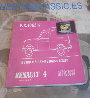 L116 CATALOGO PIEZAS DE RECAMBIO RENAULT 4 PR1062 (2) 7702049914