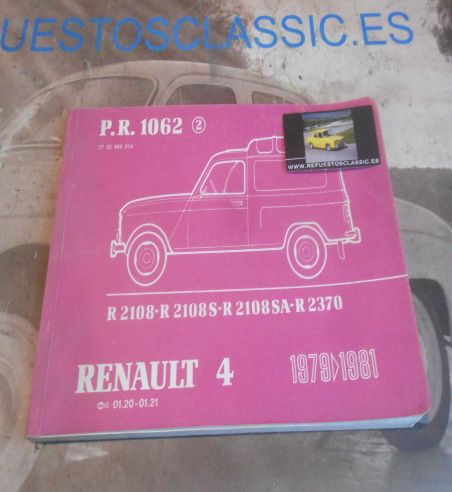 L116 CATALOGO PIEZAS DE RECAMBIO RENAULT 4 PR1062 (2) 7702049914