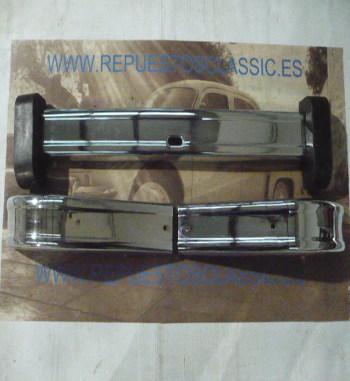 OFI03 PARAGOLPES DELANTERO COMPLETO RENAULT 4 SUPER Y 4F CON AGUJERO CENTRO DE 76 CM