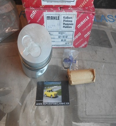 126 JUEGO PISTONES RENAULT CLIO, 19, 21, MEGANE, EXPRESS, KANGOO 1.9 D, TD MOTORES F8Q, C7/732/742 1870 cc 80 mm +0.50