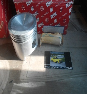 130 JUEGO PISTONES ALFA ROMEO ALFASUD TI 1.2, 1.3 MOTR 301.4, 905A 1186, 1286 cc 80 mm BOXER SIN SEGMENTOS