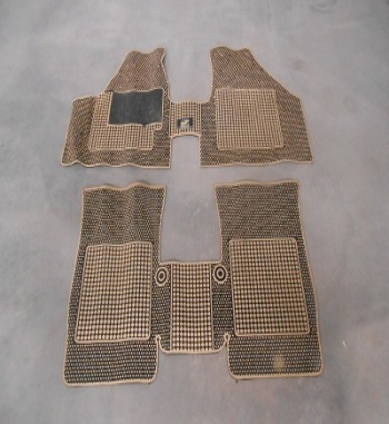ALF15 ALFOMBRAS RENAULT 12 N PRIMERA SERIE, SUPER  BEIGE NEGRO 2 PIEZAS